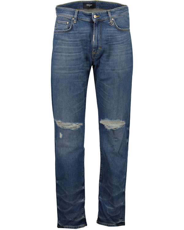 Baggy Destroyer Denim Jeans Blau