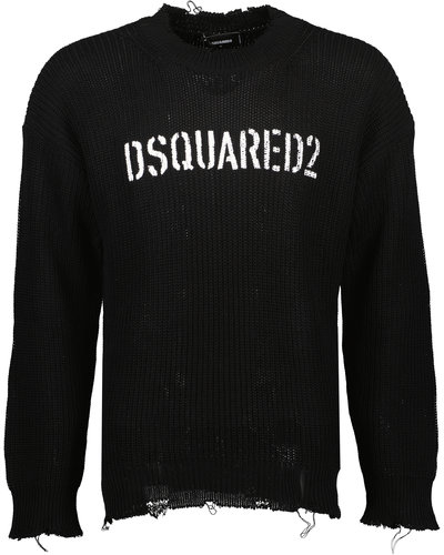 Dsquared2 Pullover  Black-White knitted