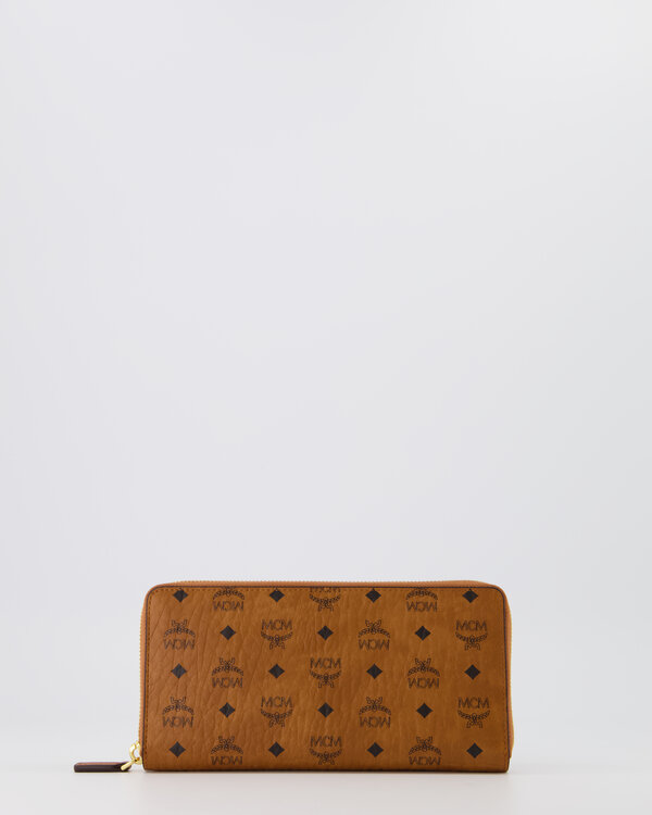 Wallet Visetos Around Zip Large Cognac