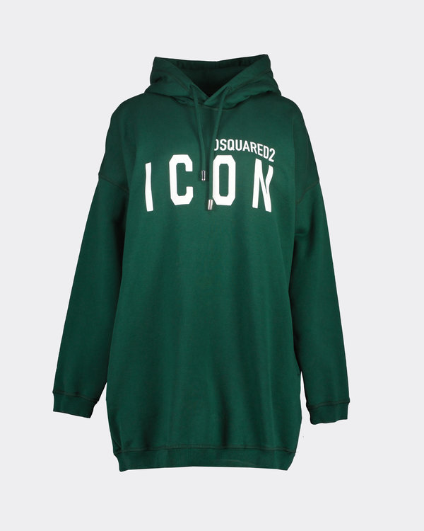 Icon Maxi Hoodie D.Green