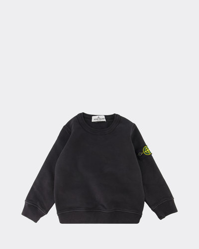 Stone Island Junior 61340 Basic Sweater Zwart