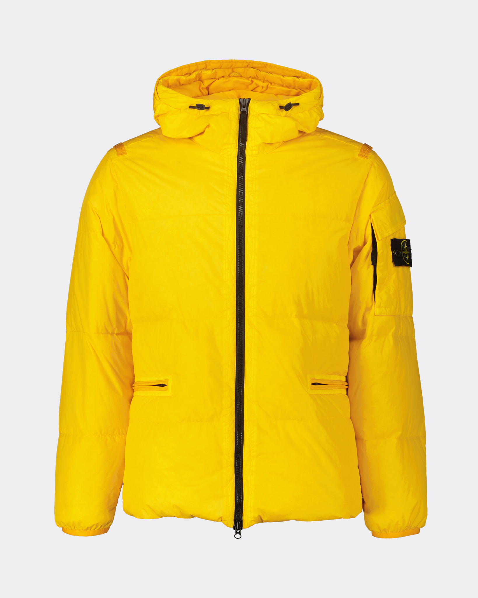 Stone Island 40223 Real Down Jacket Geel - Beachim