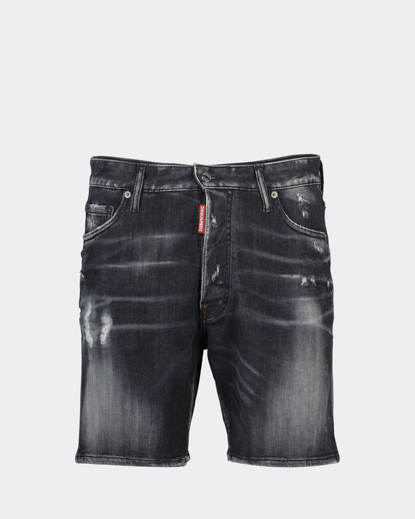 Marine Denim Shorts Schwarz