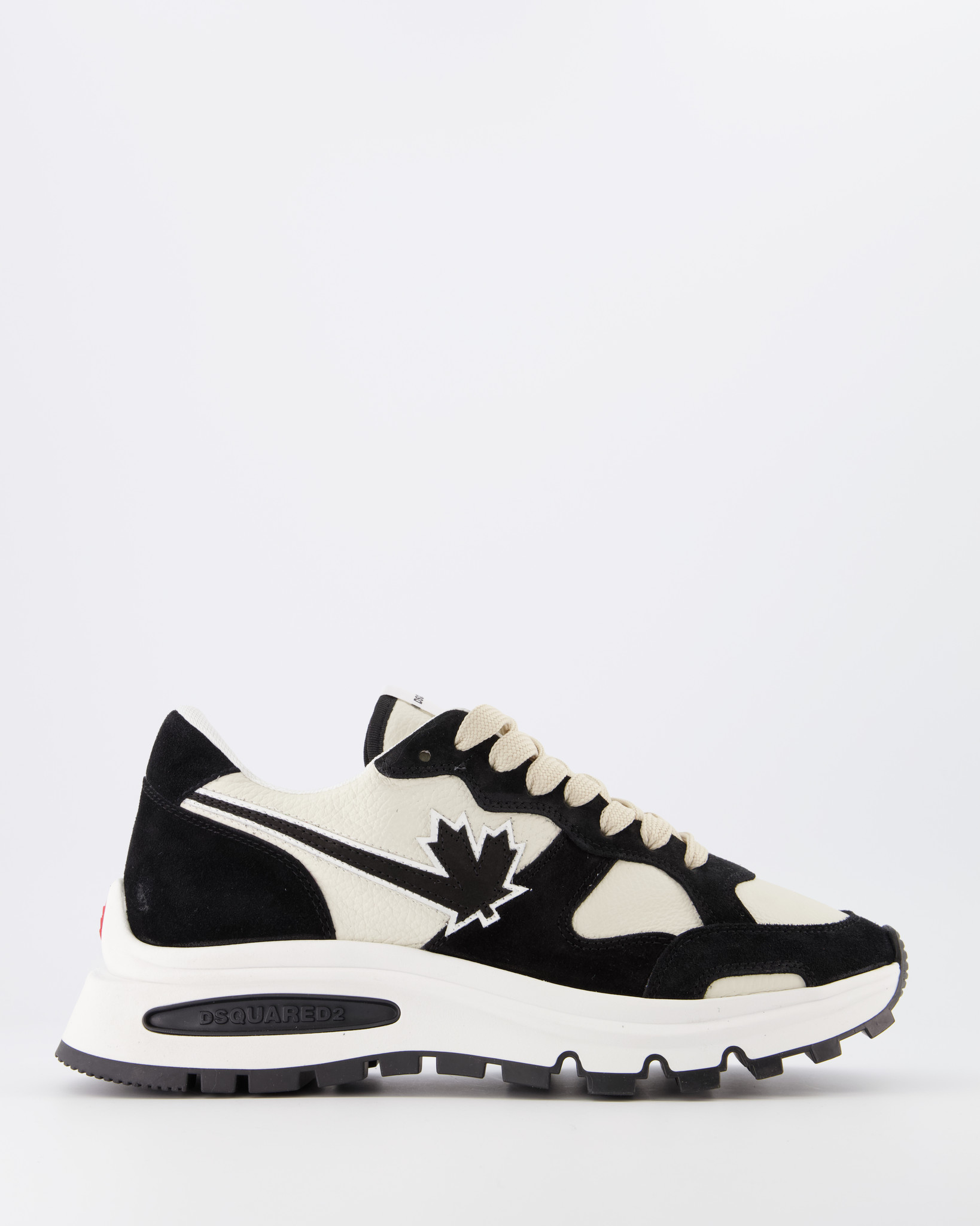 Dsquared2 Lace Up Low Sneakers Wit - Beachim