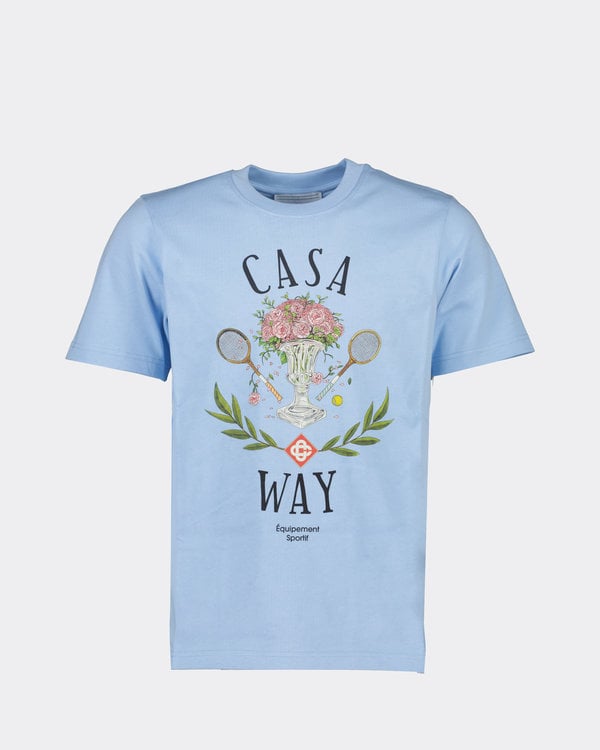 Printed Casa way T-shirt Blue