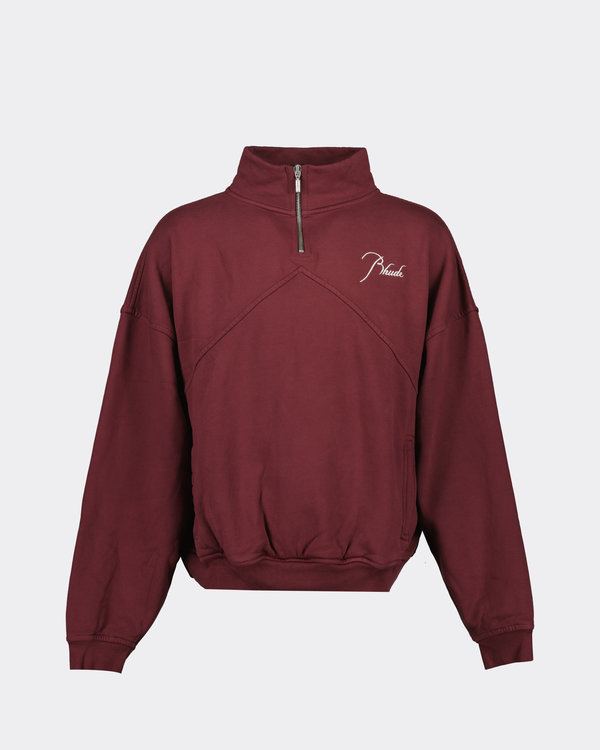 Quarter Zip Sweater Bordeaux