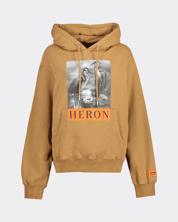 Heron BW Hoodie Bruin/ Zwart