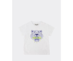 Kenzo Kids Tiger T-shirt Wit/Blauw -