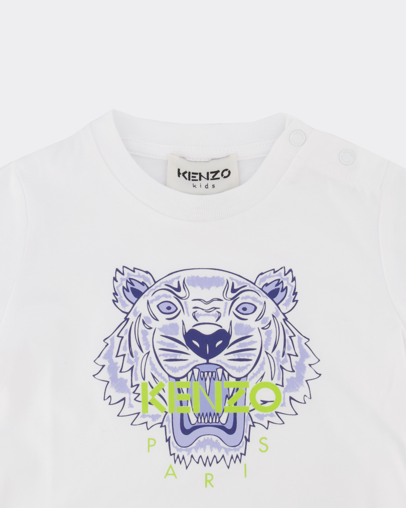 repetitie Spookachtig breng de actie Kenzo Kids Tiger Baby T-shirt Wit/Blauw - Beachim