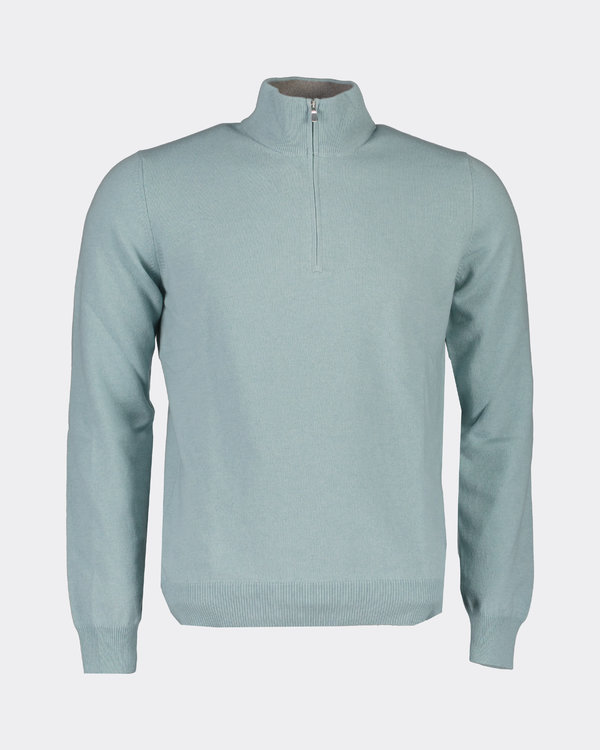 Mock Zip Turquoise