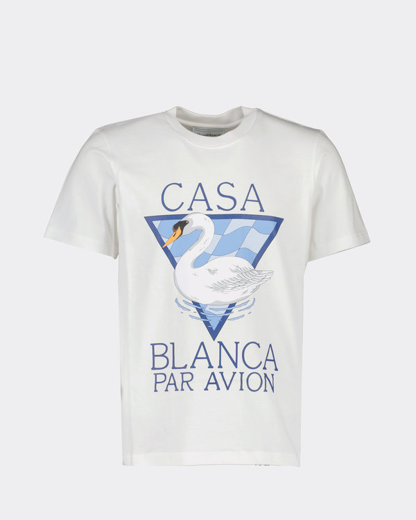 Screen Printed Par Avion T-shirt White