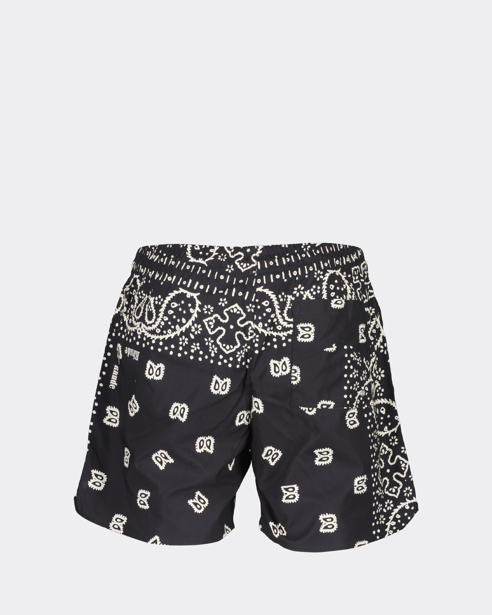 Rhude Bandana Print Swim Shorts Black - Beachim