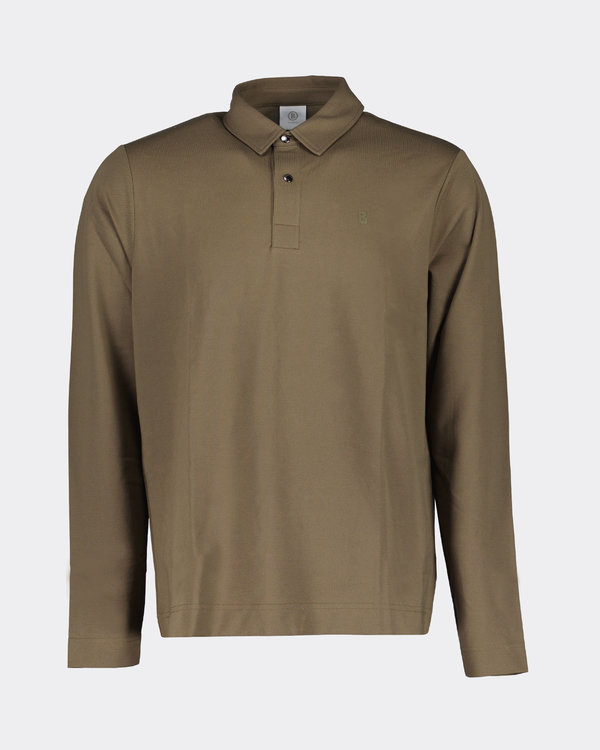 Timon Longsleeve Polo Armeegrün