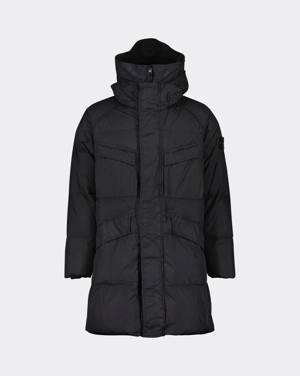 70123 Garment Dyed Crinkle Reps R-NY Down Jacket Black