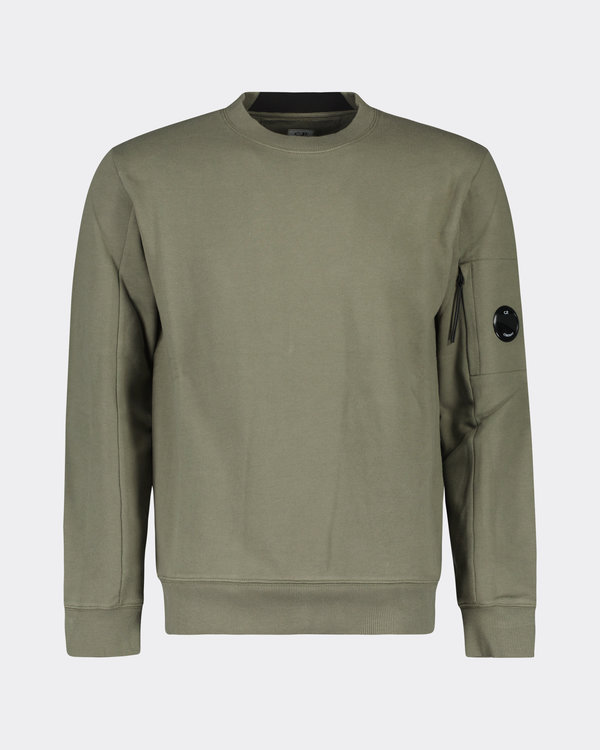 Crew Neck Goggle Logo Sweater A.Green