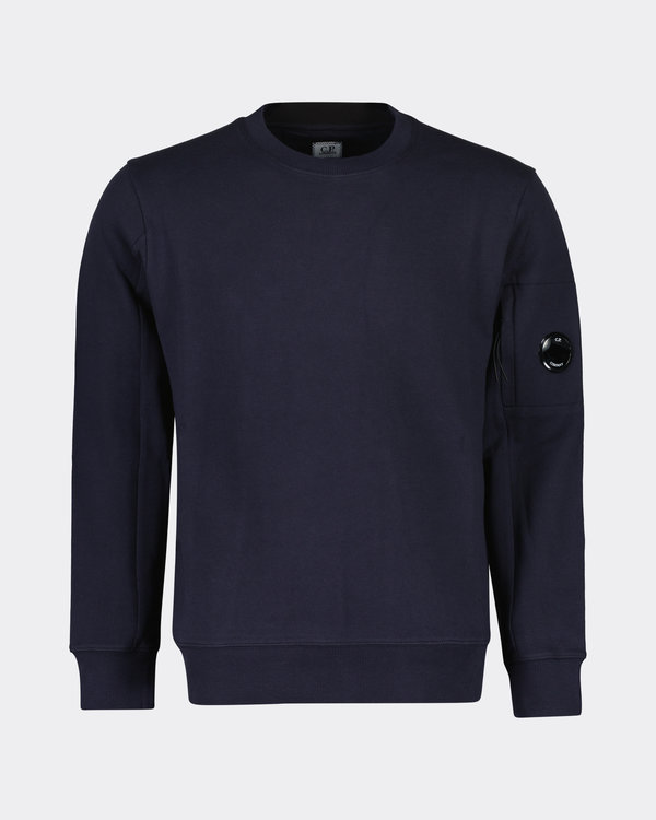 Crew Neck Goggle Logo Sweater Navy