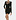 Flock Dress Schwarz