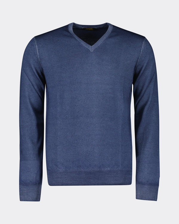 V-Neck Sweater  M.Blue