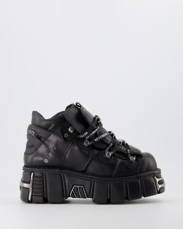 New Rock Platform Sneaker Zwart