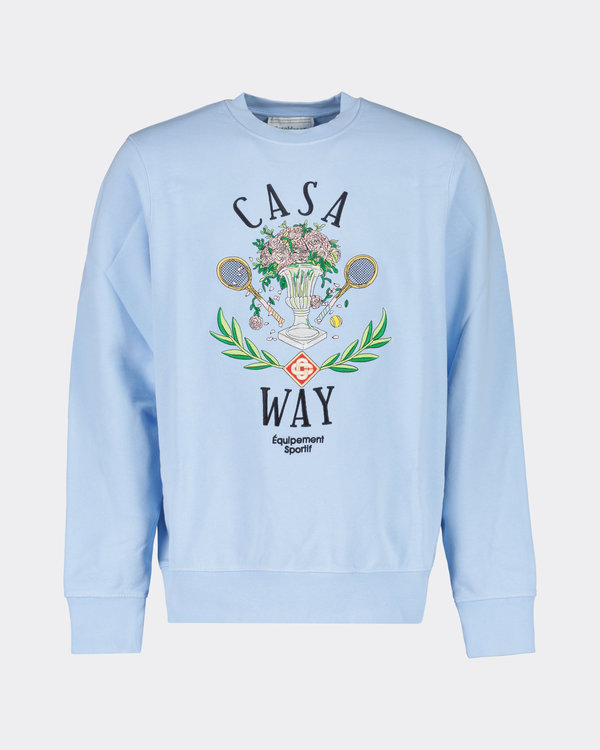 Casa Way Embroidered Sweater Blauw