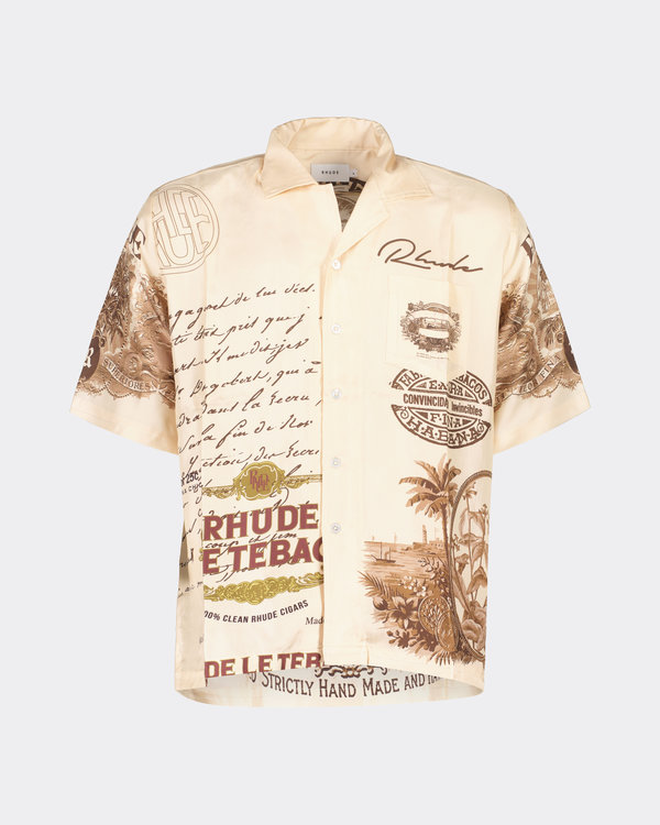 Silk Cigar Button Up Crème