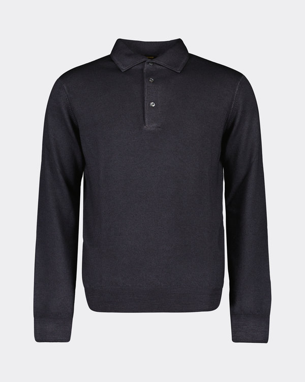 Beachim Longsleeve Polo Black