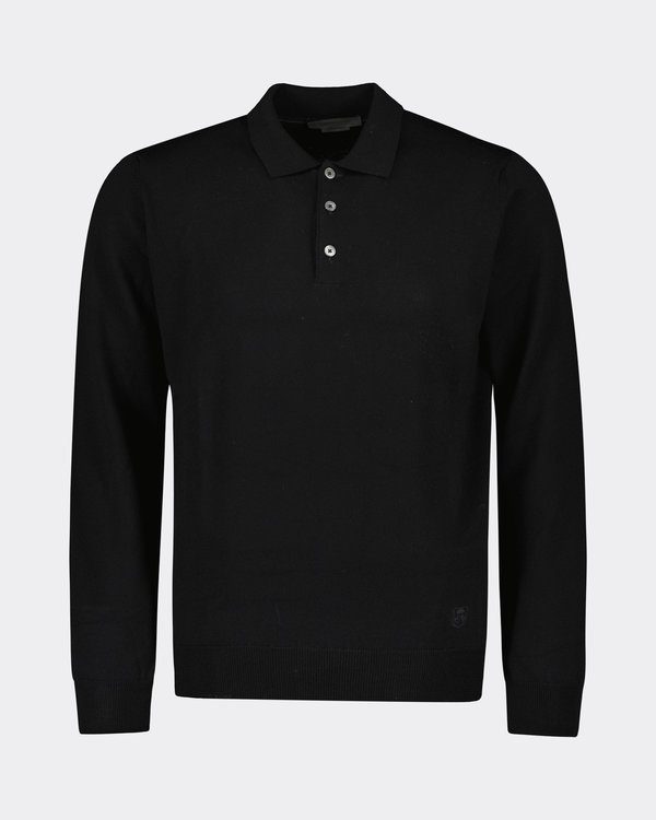 Maglieria Long Sleeve Zip Up Black