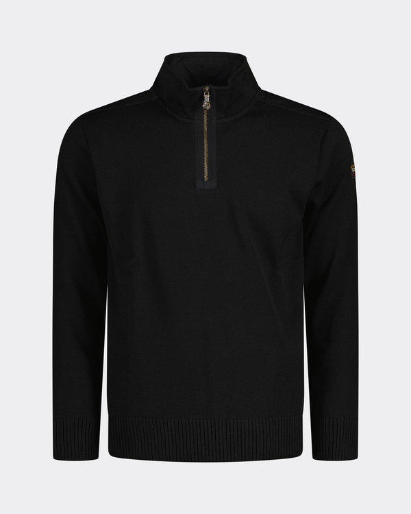 Men's Zipped Pullover Black