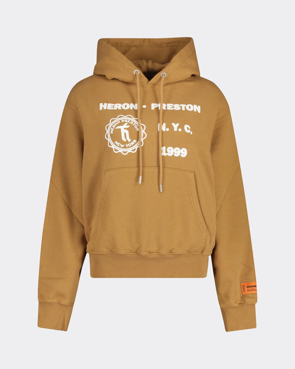 Medieval Heron Hoodie Braun