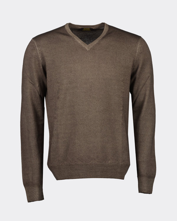 Beachim V-Neck Pullover Bruin