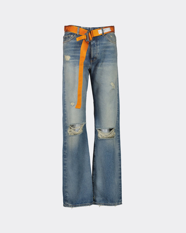 Distressed regular 5 Jeans Vintage Blauw