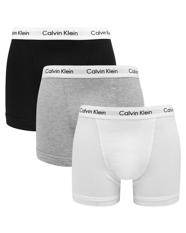 3-Pack Trunks Boxershorts Zwart-Grijs-Wit