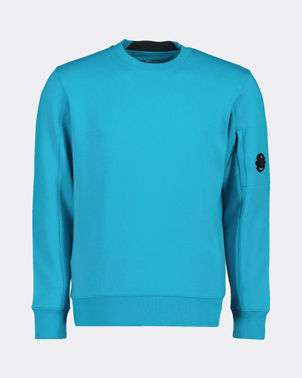 Crewneck Goggle Logo Sweater Blue