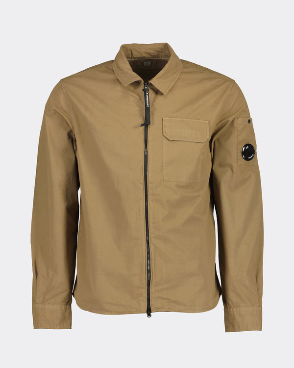 Gabardine Overshirt Grau