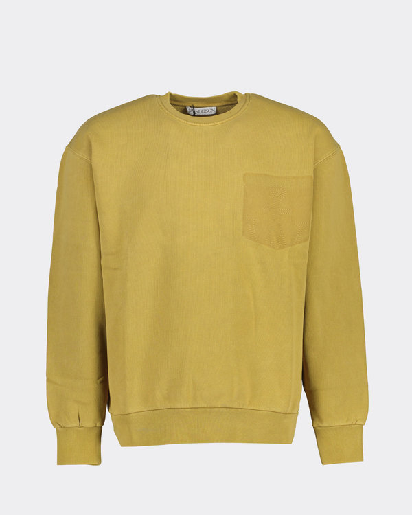 Faded Logo Pocket Sweater Yellow