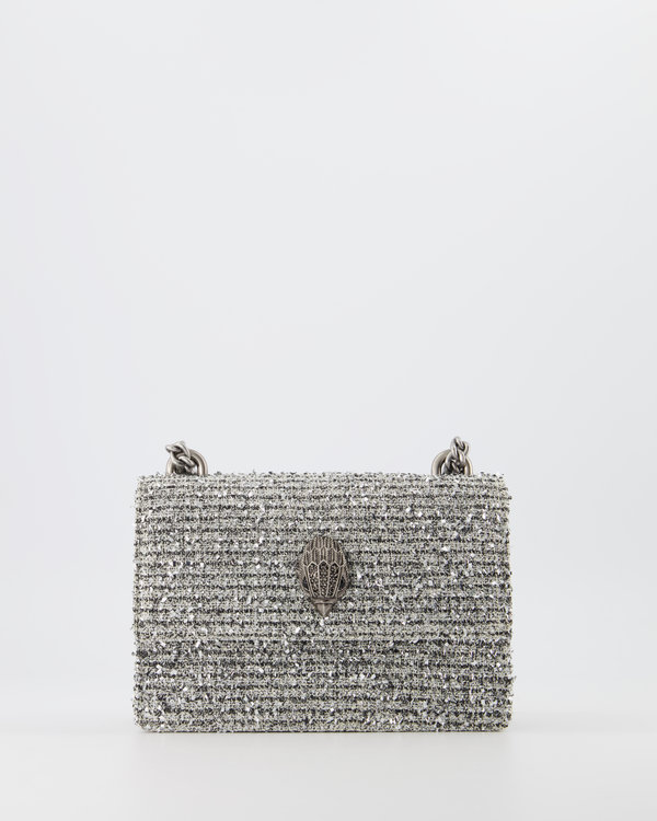 Small Shoreditch Tweed Crossbody Bag Zilver