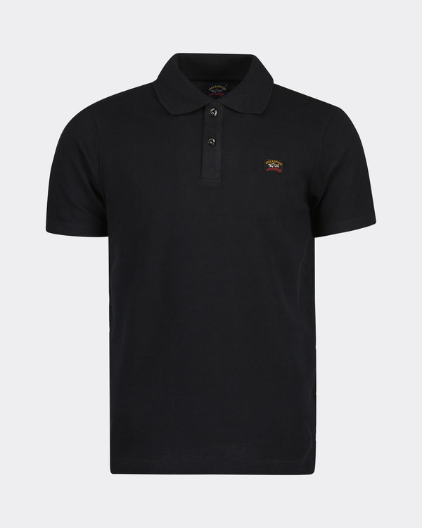 Knitted Polo Iconic Badge Black