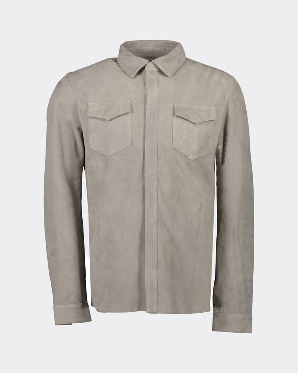 Robert Suede Shirt Grau