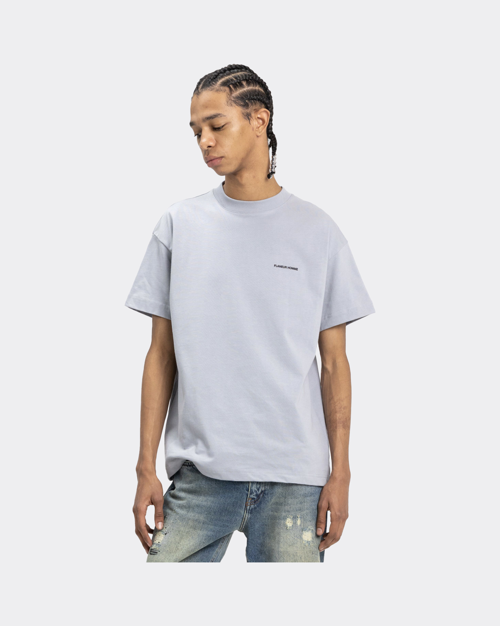 Flaneur Homme Essential T-shirt Grijs - Beachim