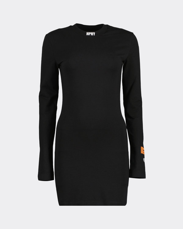 HPNY Embroided Long Sleeve Dress Black