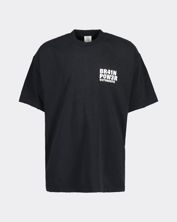 Brain Power T-shirt Zwart