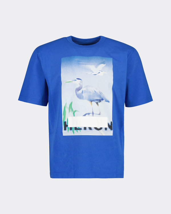 Censored Heron SS T-Shirt Blau/L.Blau