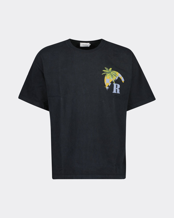 Moonlight Tropics Tee T-Shirt Zwart