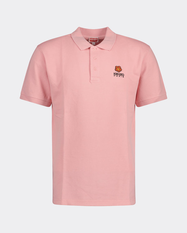Embroidered Logo Polo Pink