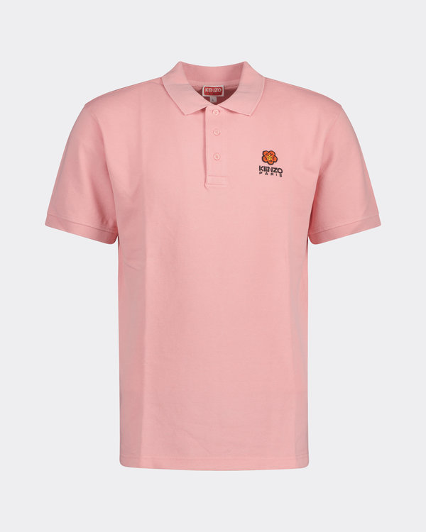 Embroidered Logo Polo Roze