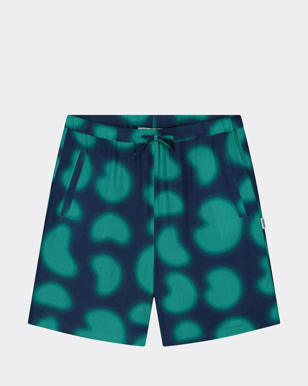 Stolp Print Shorts  Marine/Groen