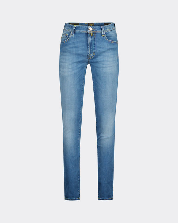 Leonardo Zip Jeans Blau