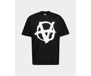 Vetements Double Anarchy Logo T-shirt Black - Beachim