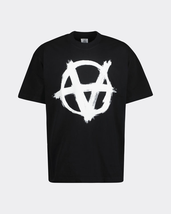 Double Anarchy Logo T-shirt Black