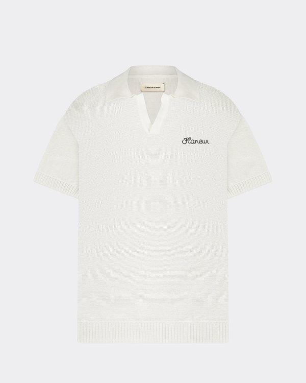 Knitted Polo Offwhite